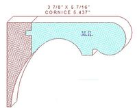 Cornice 5-7/16" Cornice 5-7/16"