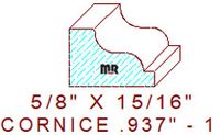 Cornice 15/16" - 1 Cornice 15/16" - 1