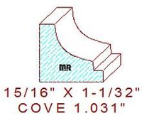 Cove 1-1/32" Cove 1-1/32"