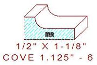 Cove 1-1/8" - 6 Cove 1-1/8" - 6