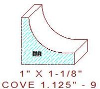 Cove 1-1/8" - 9 Cove 1-1/8" - 9