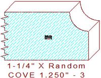 Cove 1-1/4" - 3 Cove 1-1/4" - 3