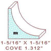 Cove 1-5/16" Cove 1-5/16"
