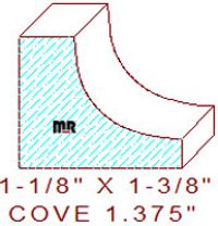 Cove 1-3/8" Cove 1-3/8"