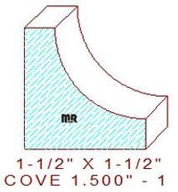 Cove 1-1/2" - 1 Cove 1-1/2" - 1