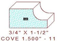 Cove 1-1/2" - 11 Cove 1-1/2" - 11