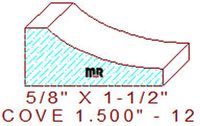 Cove 1-1/2" - 12 Cove 1-1/2" - 12