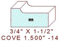 Cove 1-1/2" - 14 Cove 1-1/2" - 14