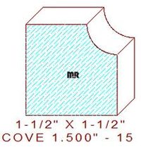 Cove 1-1/2" - 15 Cove 1-1/2" - 15