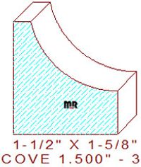 Cove 1-1/2" - 3 Cove 1-1/2" - 3