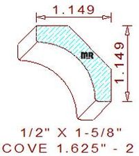 Cove 1-5/8" - 2 Cove 1-5/8" - 2
