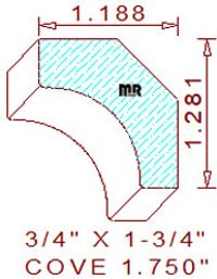 Cove Moulding 1-3/4" Cove Moulding 1-3/4"
