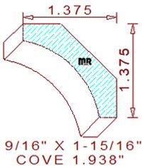 Cove Moulding 1-15/16" Cove Moulding 1-15/16"
