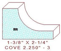 Cove 2-1/4" - 3 Cove 2-1/4" - 3