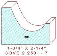 Cove 2-1/4" - 7 Cove 2-1/4" - 7