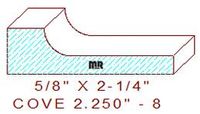 Cove 2-1/4" - 8 Cove 2-1/4" - 8