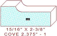Cove Moulding 2-3/8" - 1 Cove Moulding 2-3/8" - 1