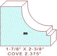 Cove Moulding 2-3/8" Cove Moulding 2-3/8"