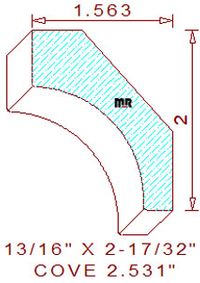 Cove Moulding 2-17/32"