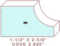 Cove Moulding 2-5/8" Cove Moulding 2-5/8"