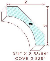 Cove Moulding 2-53/64"