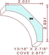 Cove Moulding 2-7/8" Cove Moulding 2-7/8"