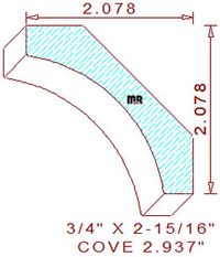 Cove Moulding 2-15/16"