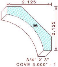 Cove Mould 3" - 1 Cove Mould 3" - 1