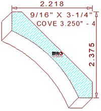 WM 81 Cove 3-1/4" - 4 WM 81 Cove 3-1/4" - 4