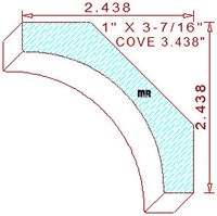 Cove 3-7/16" Cove 3-7/16"