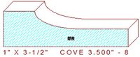 Cove Moulding 3-1/2" - 8 Cove Moulding 3-1/2" - 8