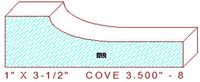 Cove Moulding 3-1/2" - 8