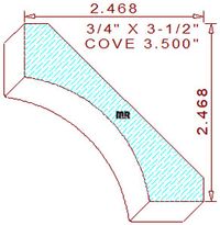 Cove Moulding 3-1/2" Cove Moulding 3-1/2"