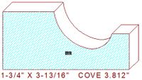 Cove Moulding 3-13/16" Cove Moulding 3-13/16"