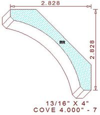 Cove Moulding 4" - 7