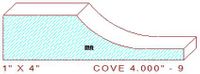 Cove Moulding 4" - 9 Cove Moulding 4" - 9