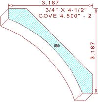 Cove Moulding 4-1/2" - 2