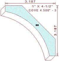 Cove Moulding 4-1/2" - 3