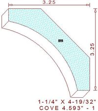 Cove Moulding 4-19/32" - 1