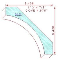 Cove Moulding 4-7/8" Cove Moulding 4-7/8"