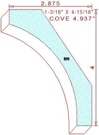 Cove 4-15/16" Cove 4-15/16"