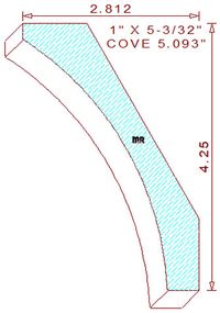 Cove Moulding 5-3/32" Cove Moulding 5-3/32"