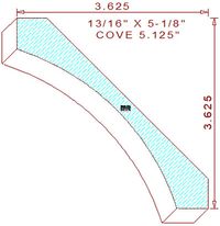Cove 5-1/8" Cove 5-1/8"
