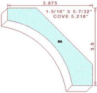 Cove Moulding 5-7/32" Cove Moulding 5-7/32"