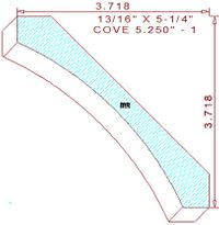 Cove Moulding 5-1/4" - 1 Cove Moulding 5-1/4" - 1