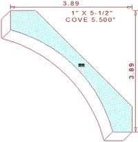 Cove Mould 5-1/2" Cove Mould 5-1/2"