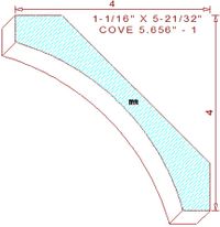 Cove Moulding 5-21/32" - 1