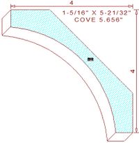 Cove Moulding 5-21/32"