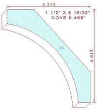 Cove Moulding 6-15/32"