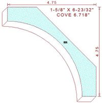 Cove Moulding 6-23/32"